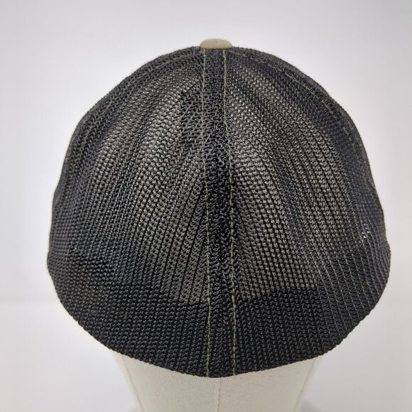 Hawktech Fitted Mesh Back Trucker Hat Brown L/XL Colorblock Richardson - Picture 5 of 9